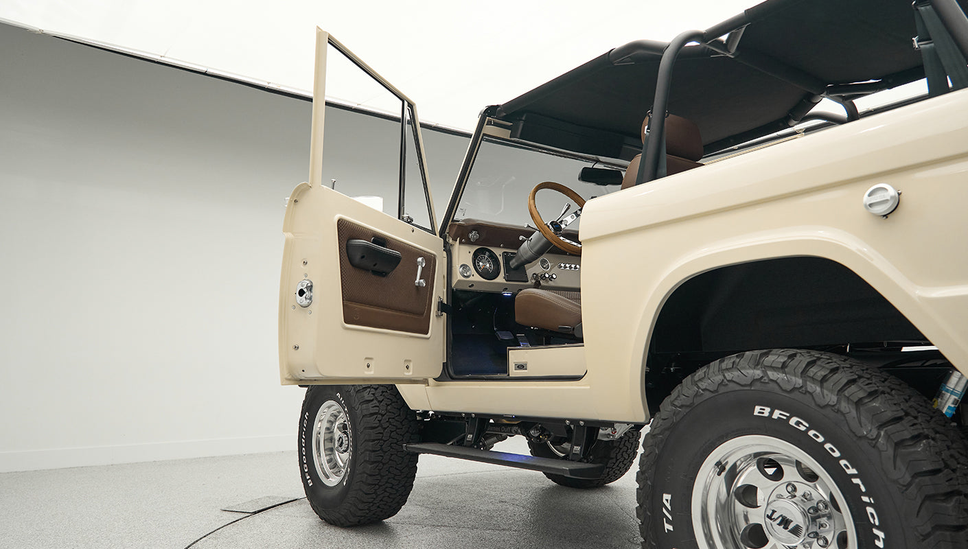 Classic Ford Bronco engine bay