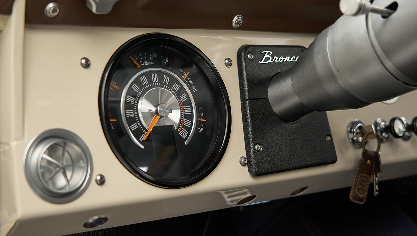 Classic Ford Bronco engine bay