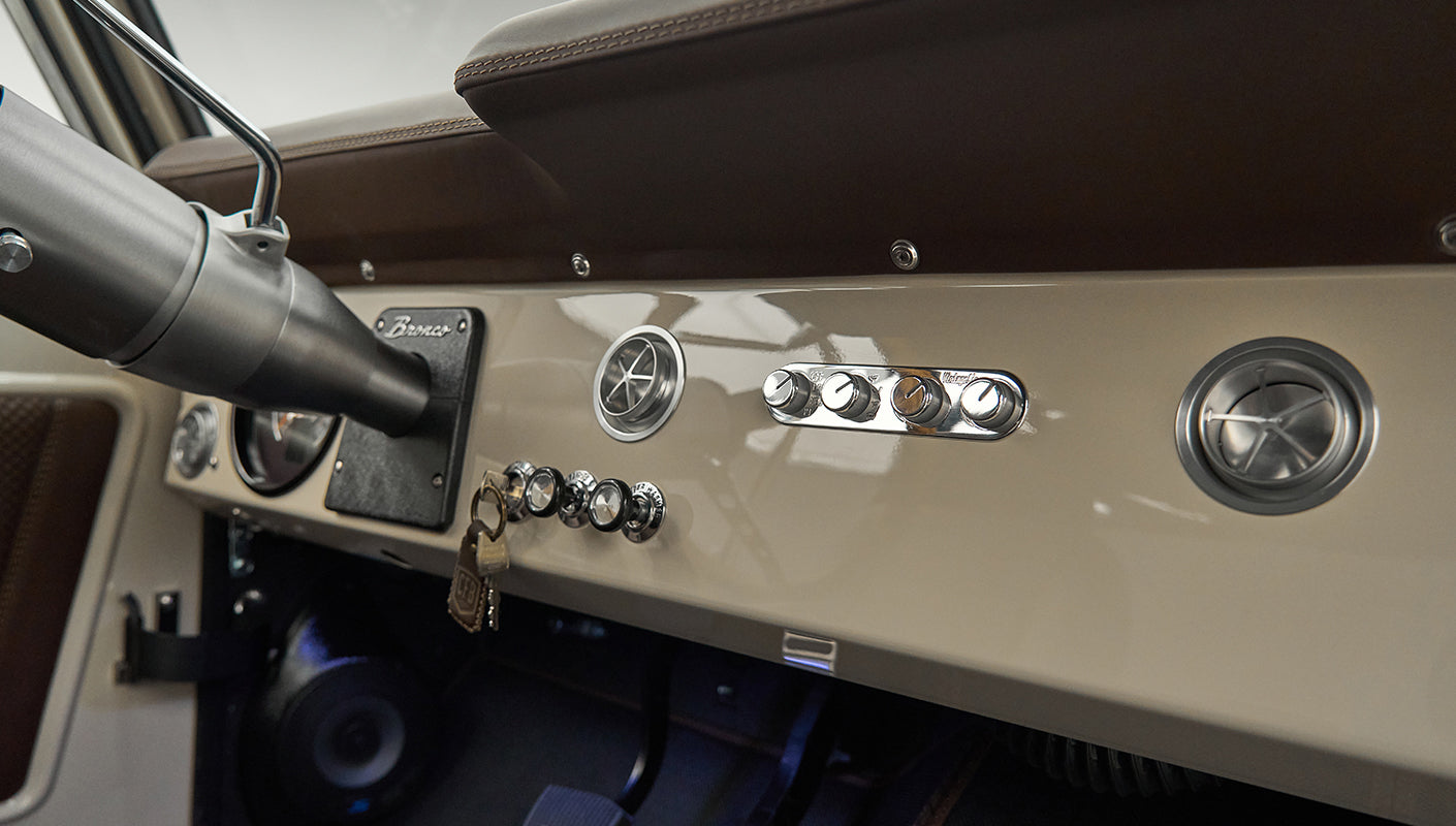 Classic Ford Bronco engine bay