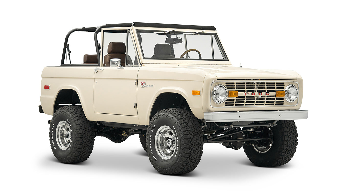 Classic Ford Bronco engine bay