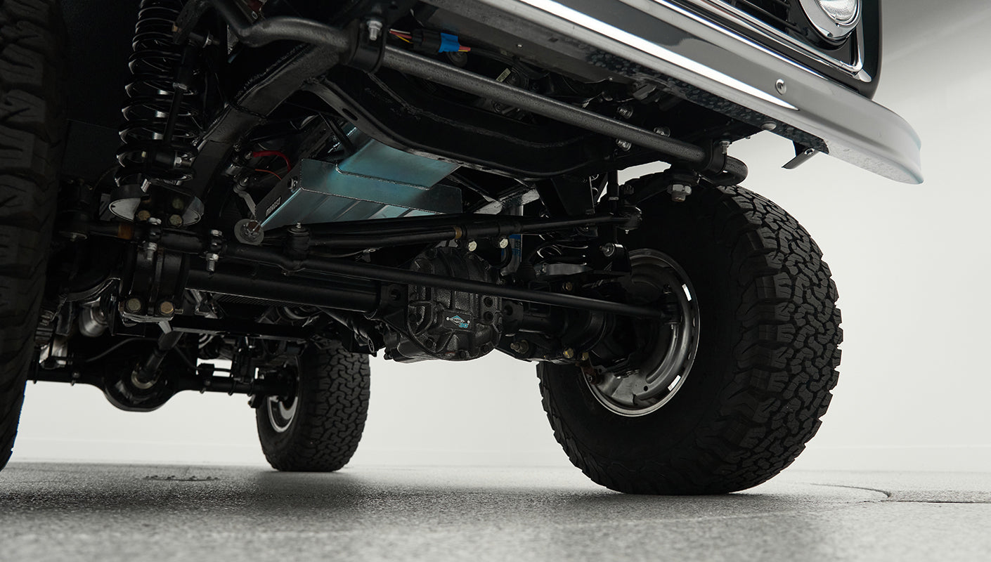 Classic Ford Bronco engine bay