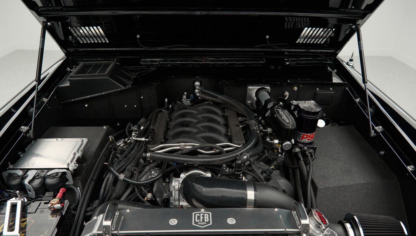 Classic Ford Bronco engine bay