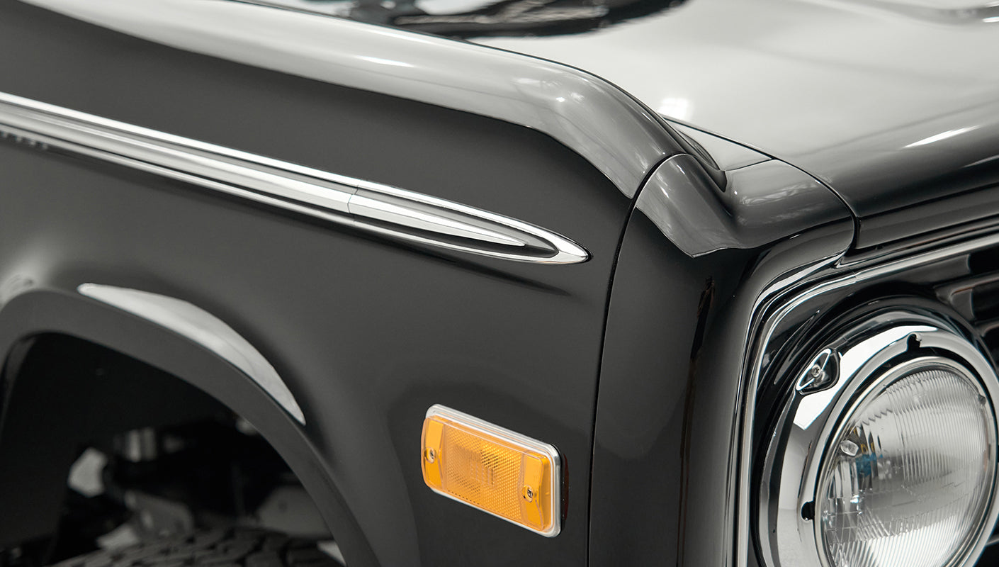 Classic Ford Bronco engine bay