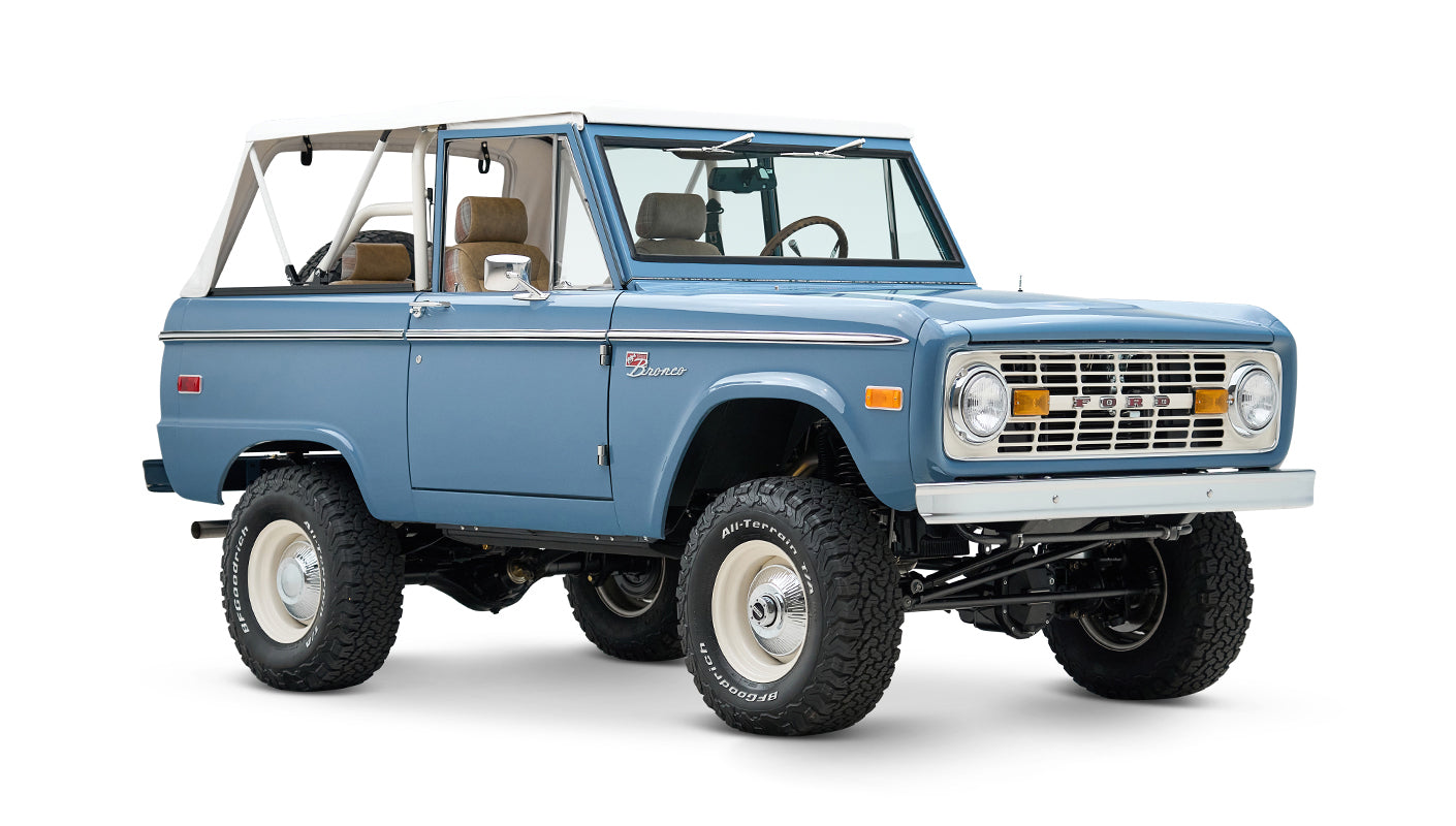Classic Ford Bronco engine bay