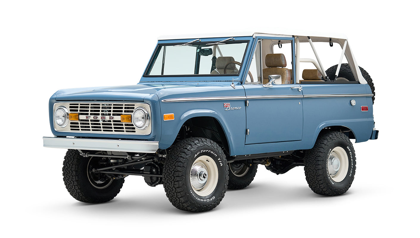 Classic Ford Bronco engine bay