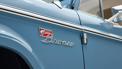 Classic Ford Bronco engine bay