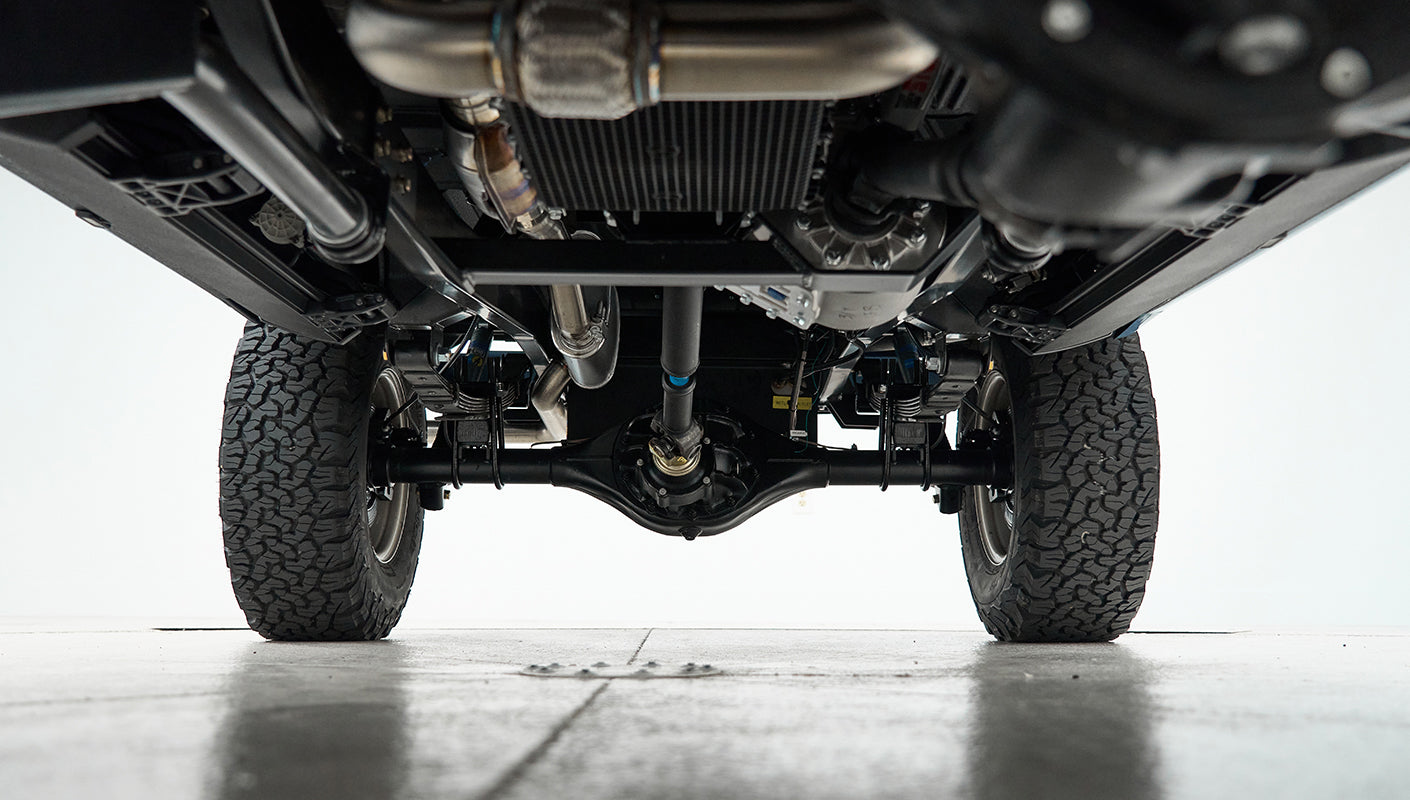 Classic Ford Bronco engine bay