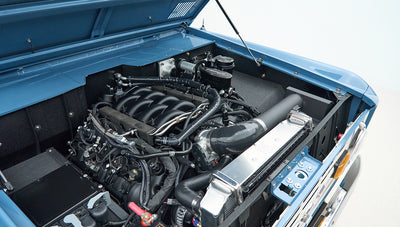 Classic Ford Bronco engine bay