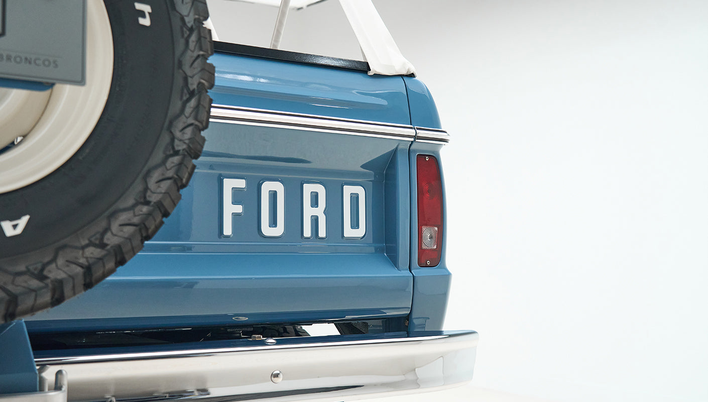 Classic Ford Bronco engine bay