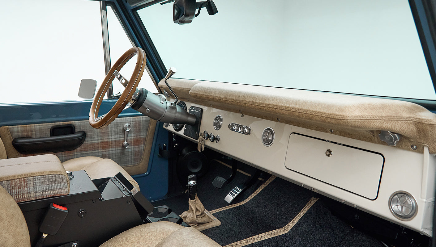 Classic Ford Bronco engine bay