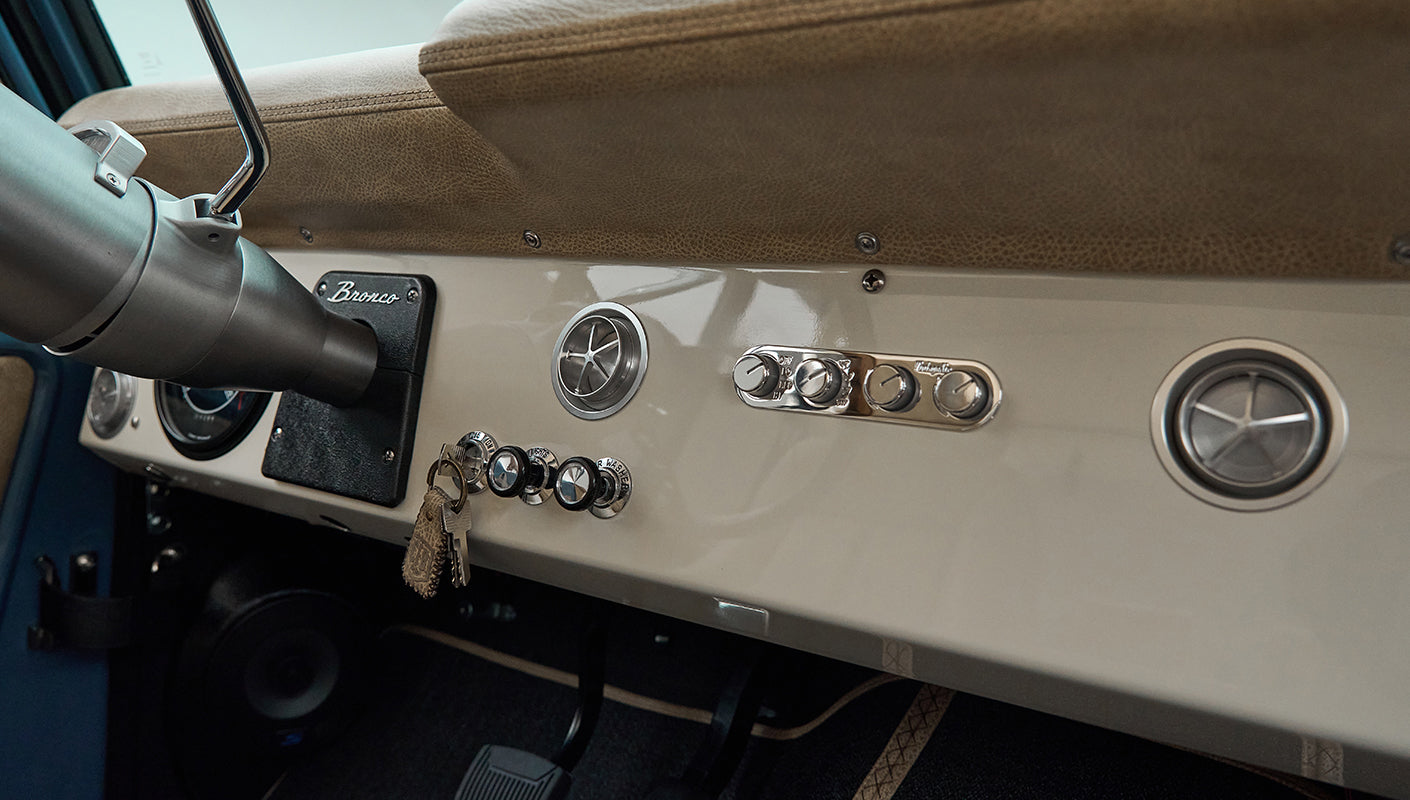 Classic Ford Bronco engine bay