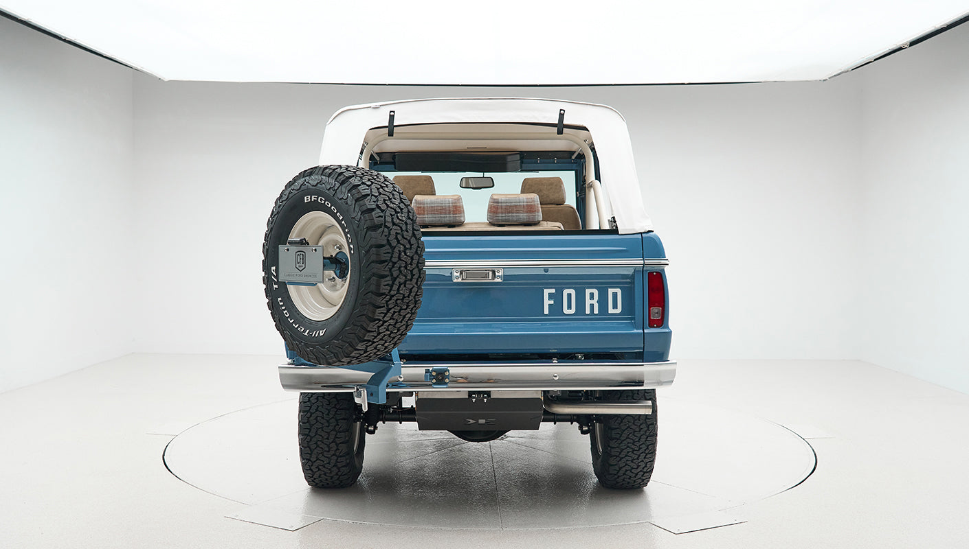 Classic Ford Bronco engine bay