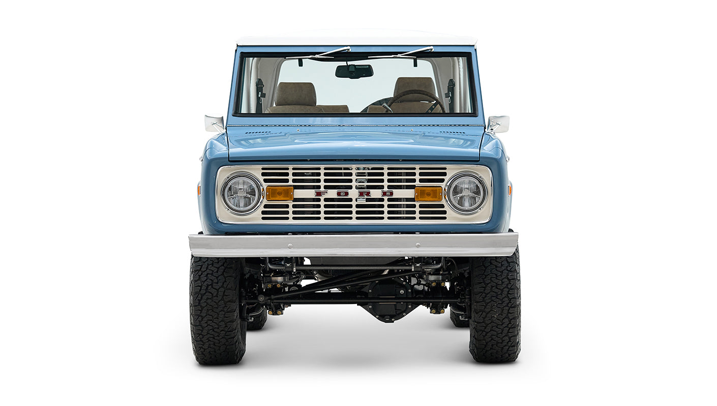 Classic Ford Bronco engine bay