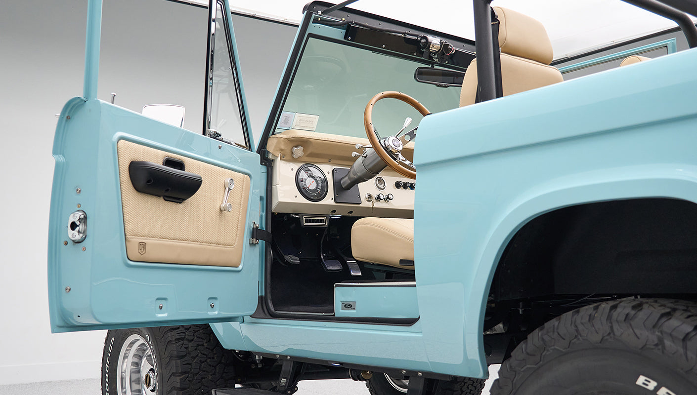Classic Ford Bronco engine bay