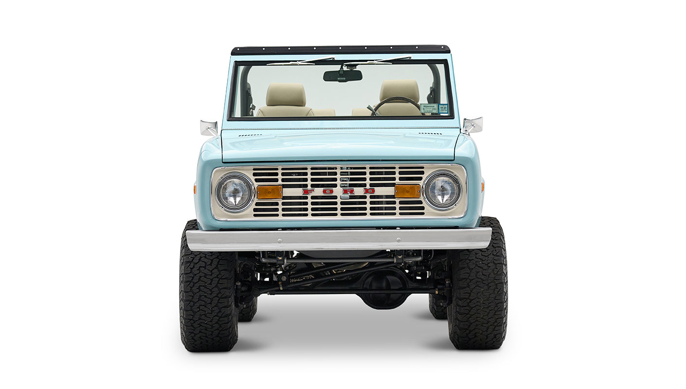 Classic Ford Bronco engine bay