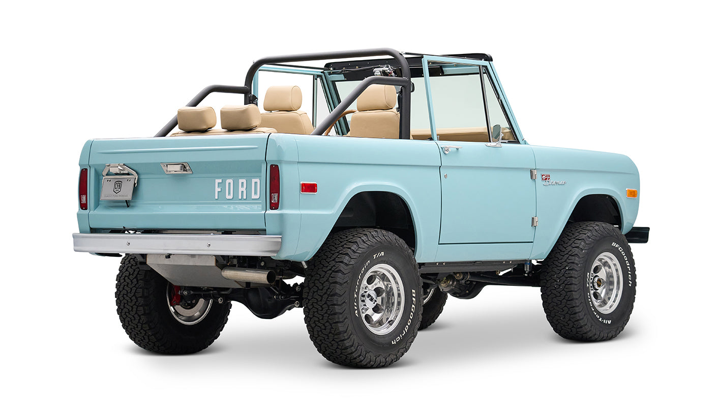 Classic Ford Bronco engine bay