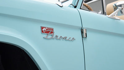 Classic Ford Bronco engine bay