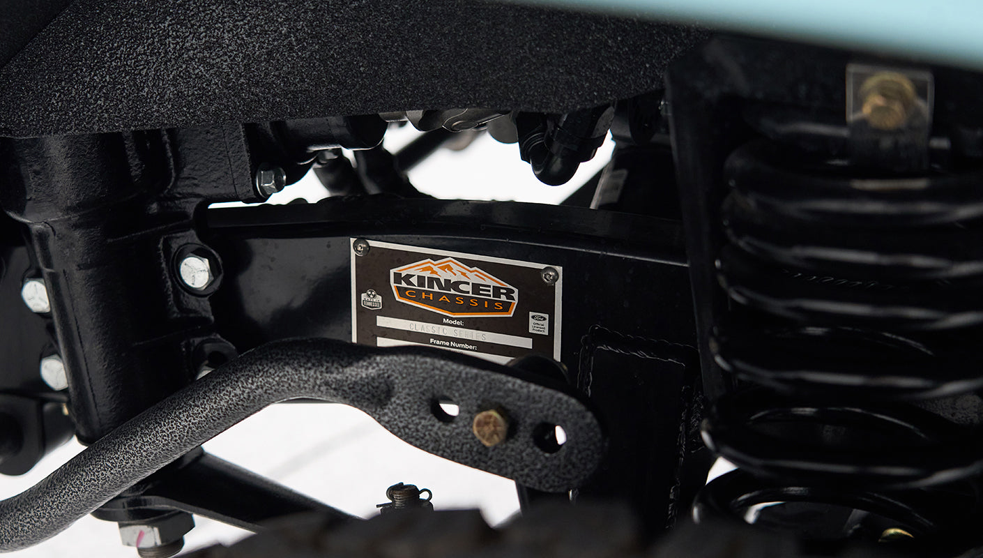 Classic Ford Bronco engine bay