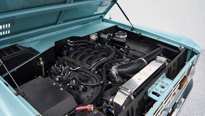 Classic Ford Bronco engine bay