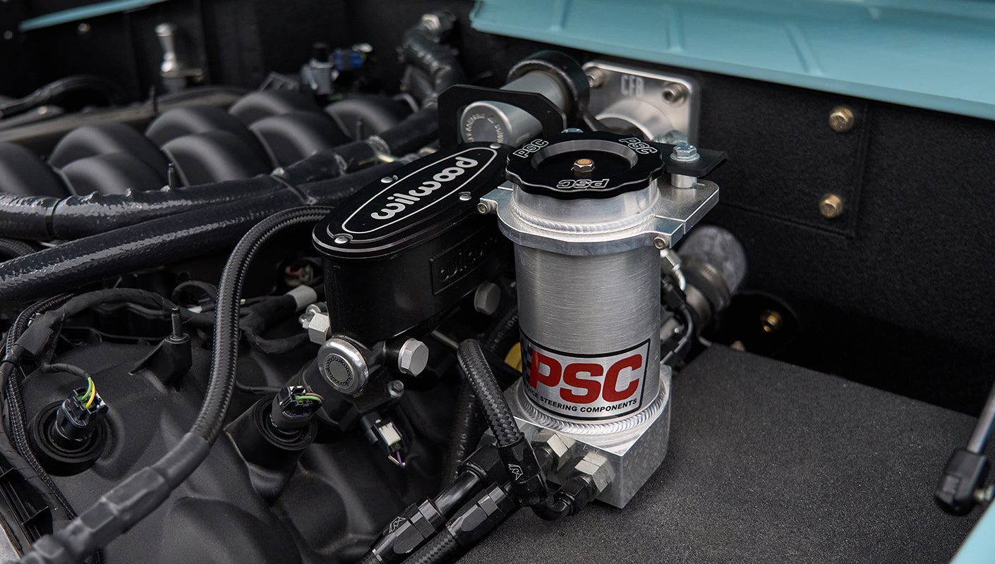 Classic Ford Bronco engine bay