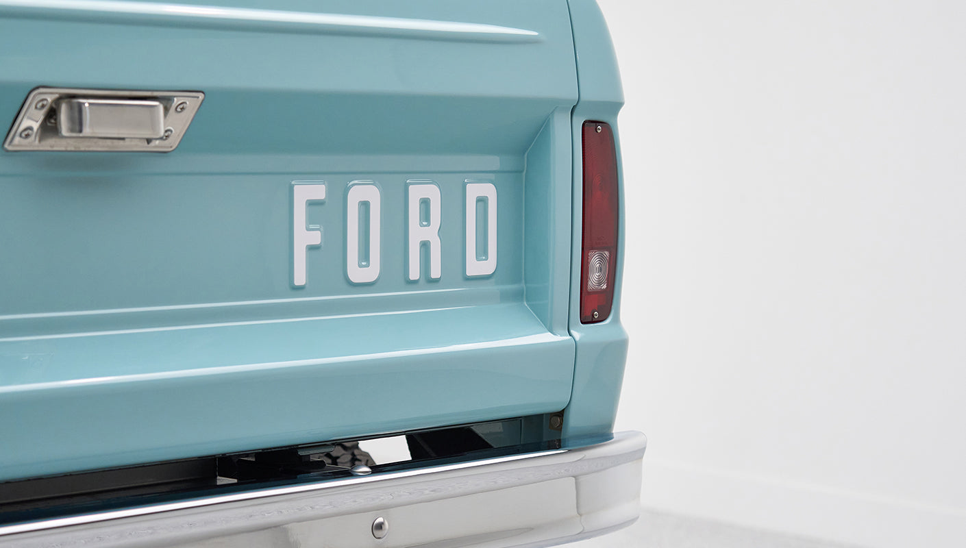 Classic Ford Bronco engine bay