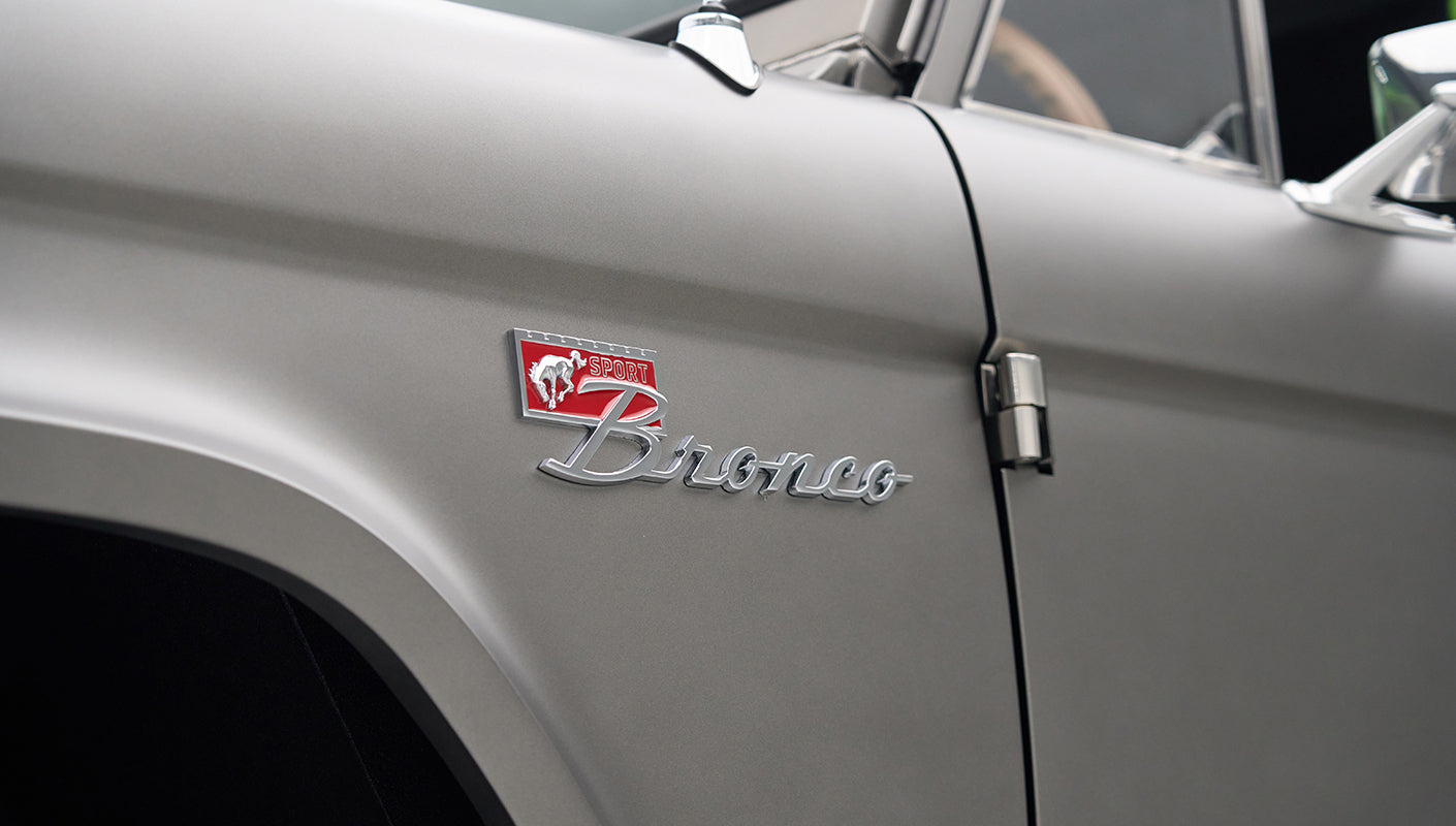 Classic Ford Bronco engine bay