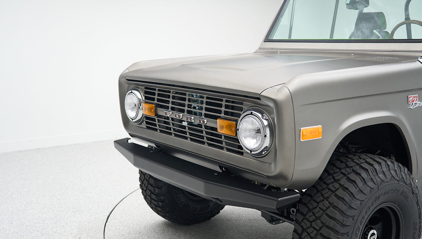 Classic Ford Bronco engine bay