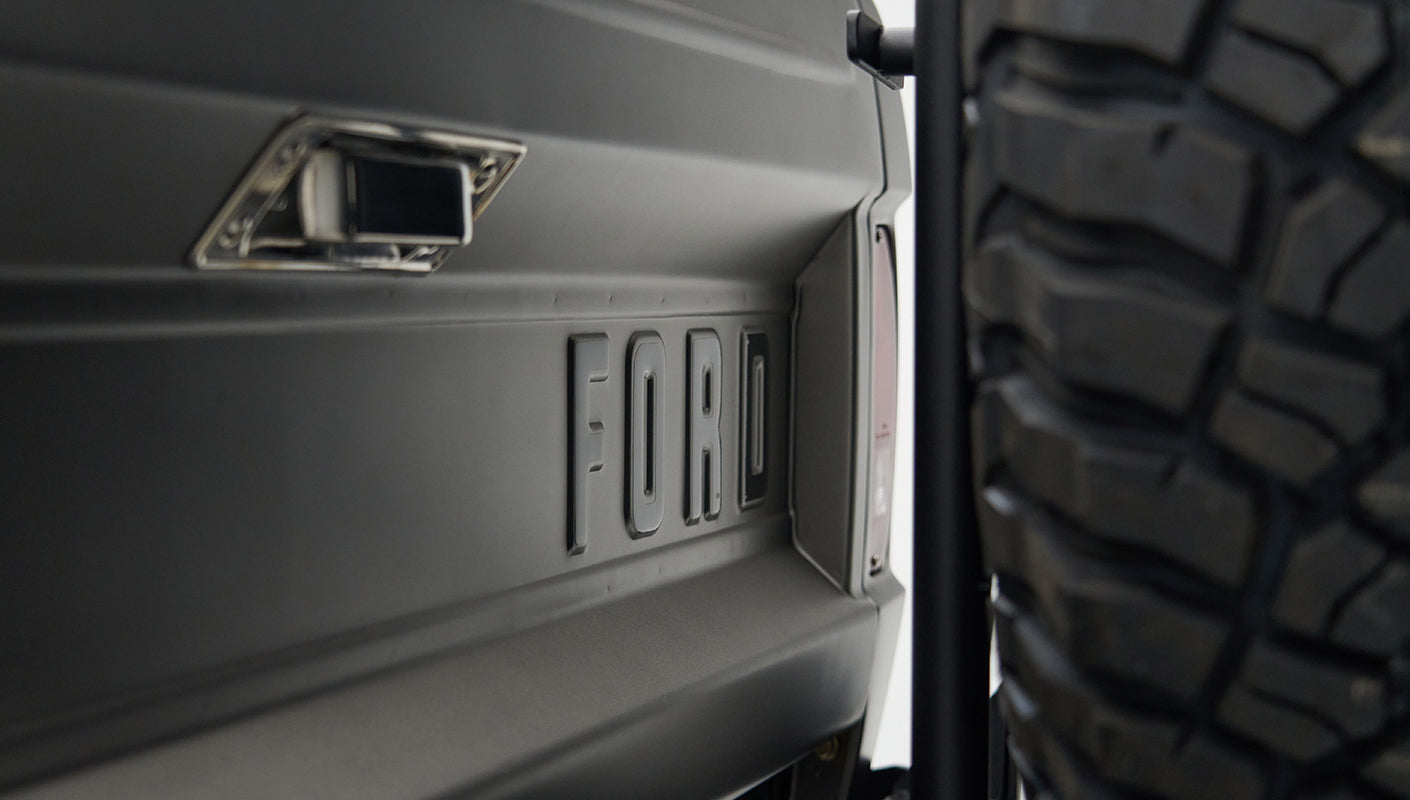 Classic Ford Bronco engine bay
