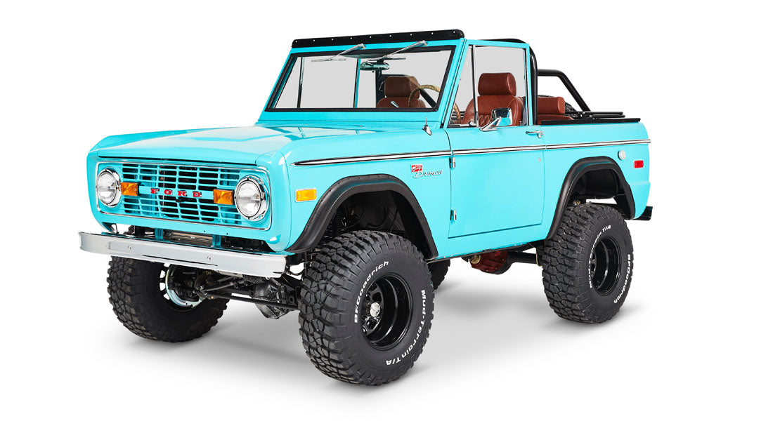 Classic Ford Bronco front driver-side view
