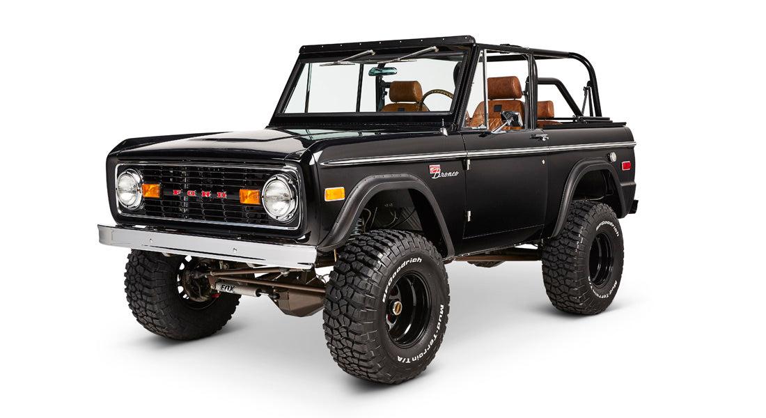 Classic Ford Bronco front driver-side view