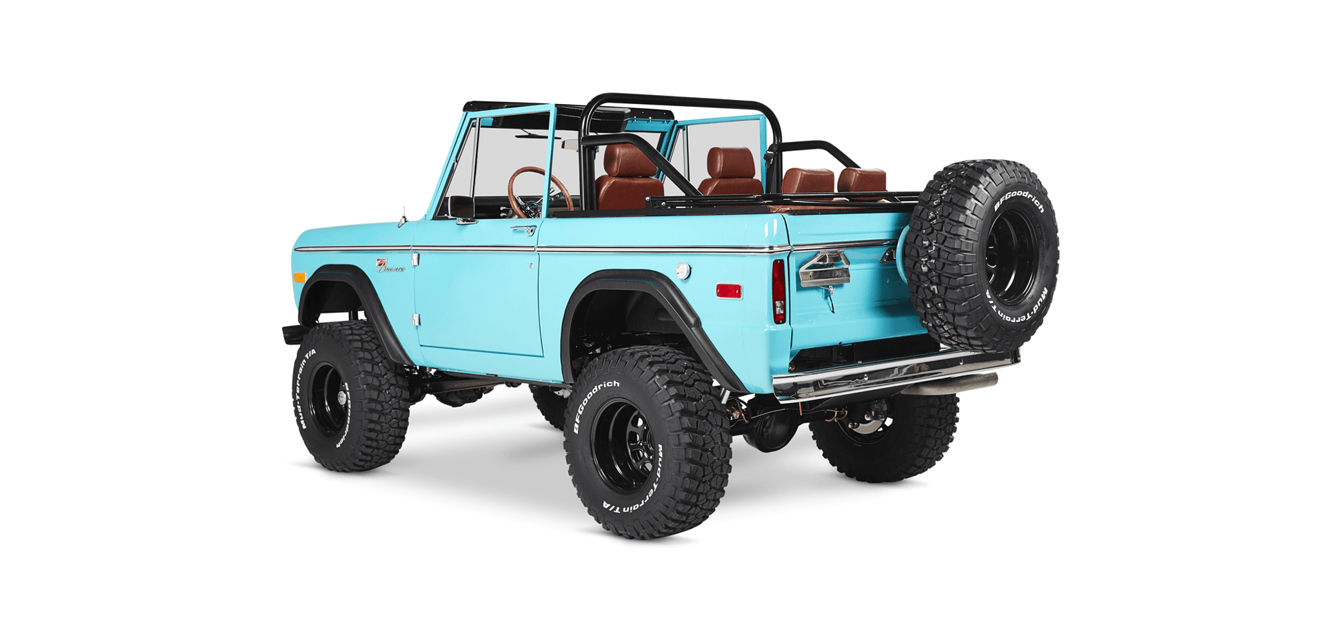 Classic Ford Bronco rear driver-side view