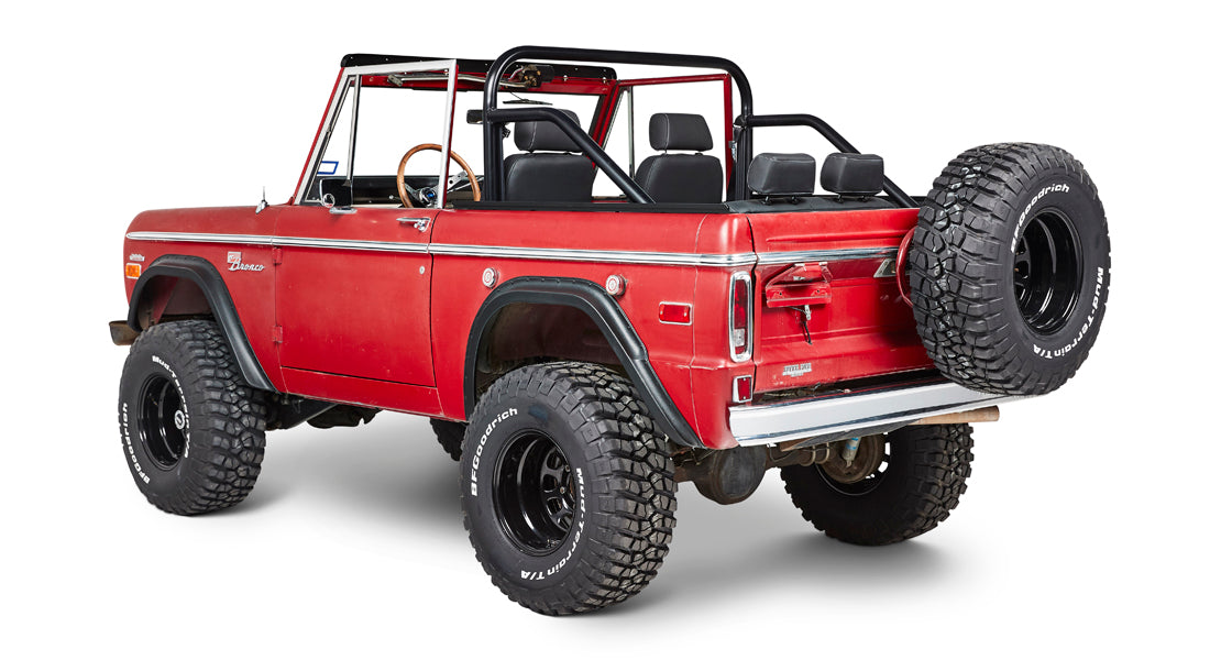 Classic Ford Bronco rear driver-side view