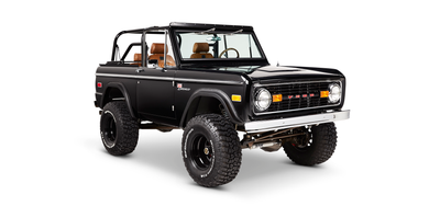 Classic Ford Bronco front passenger-side view