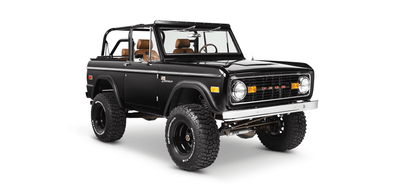 Classic Ford Bronco front passenger-side view
