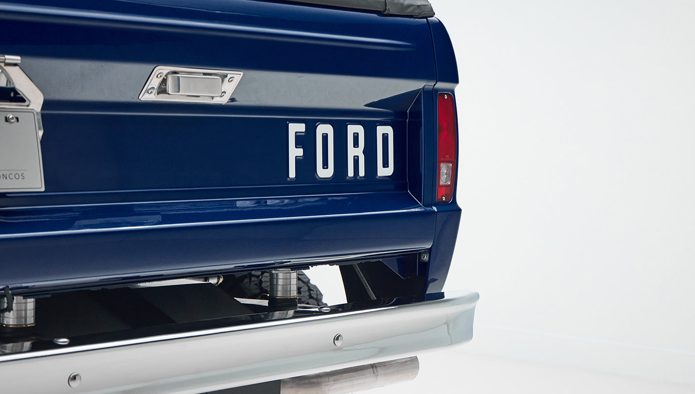 Classic Ford Bronco engine bay