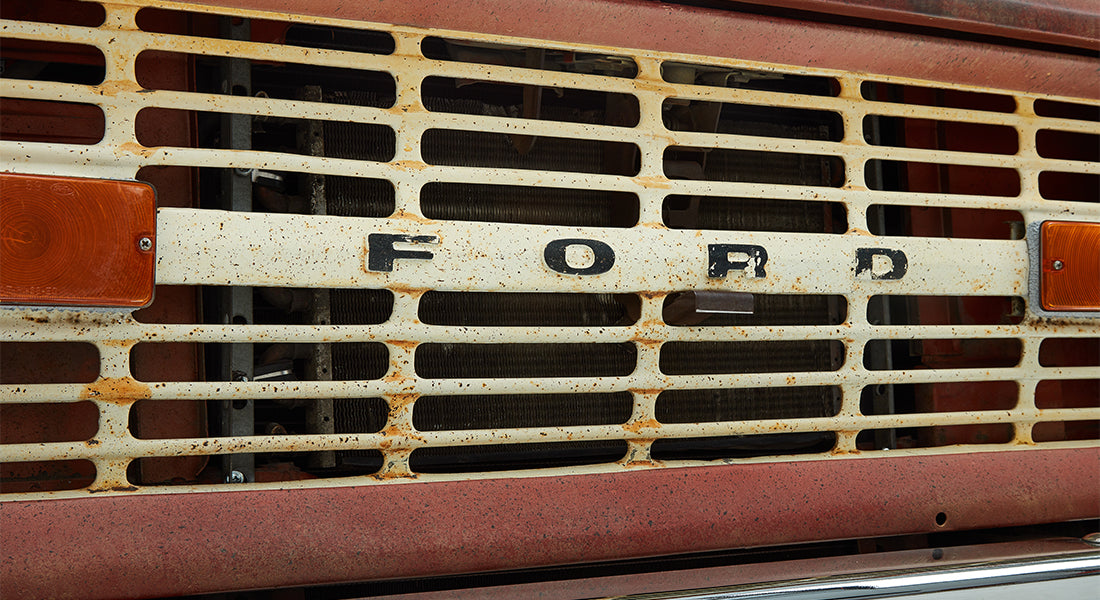 Classic Ford Bronco dashboard