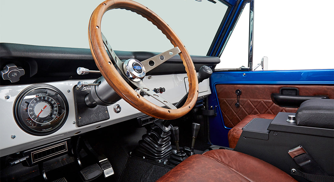 Classic Ford Bronco dashboard