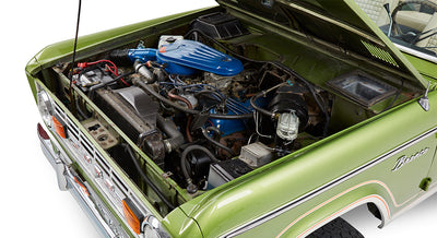 Classic Ford Bronco engine bay