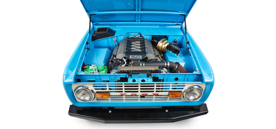 Classic Ford Bronco engine bay