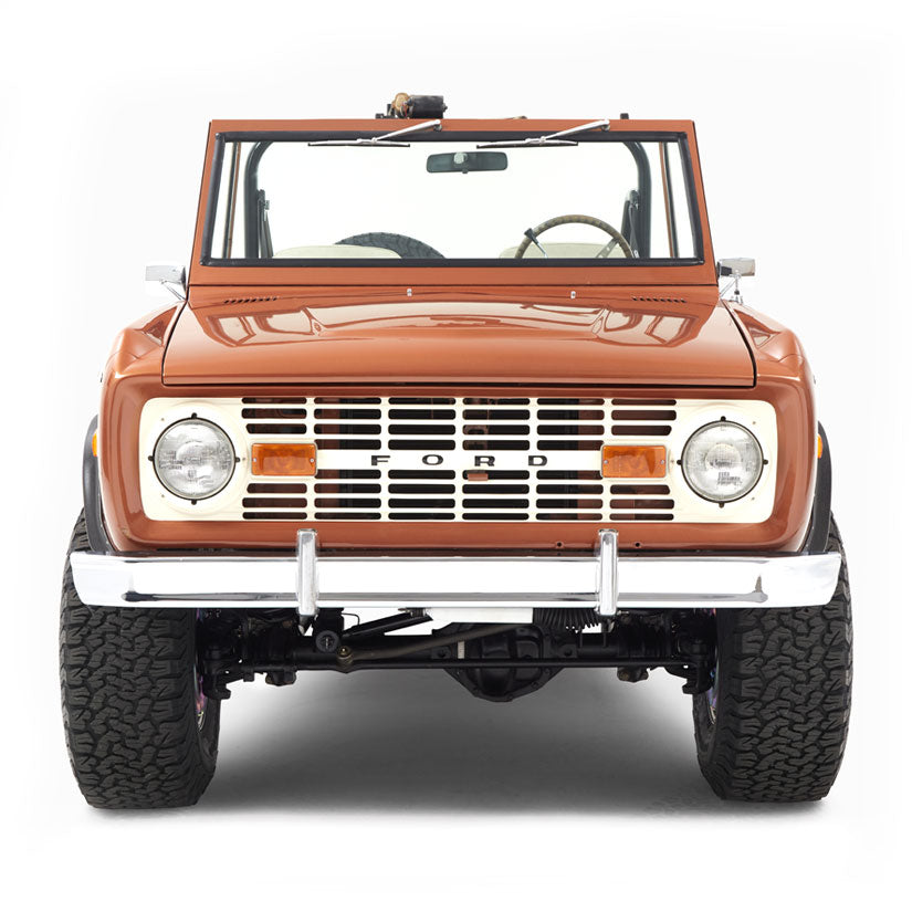 Classic Ford Bronco during a beach story