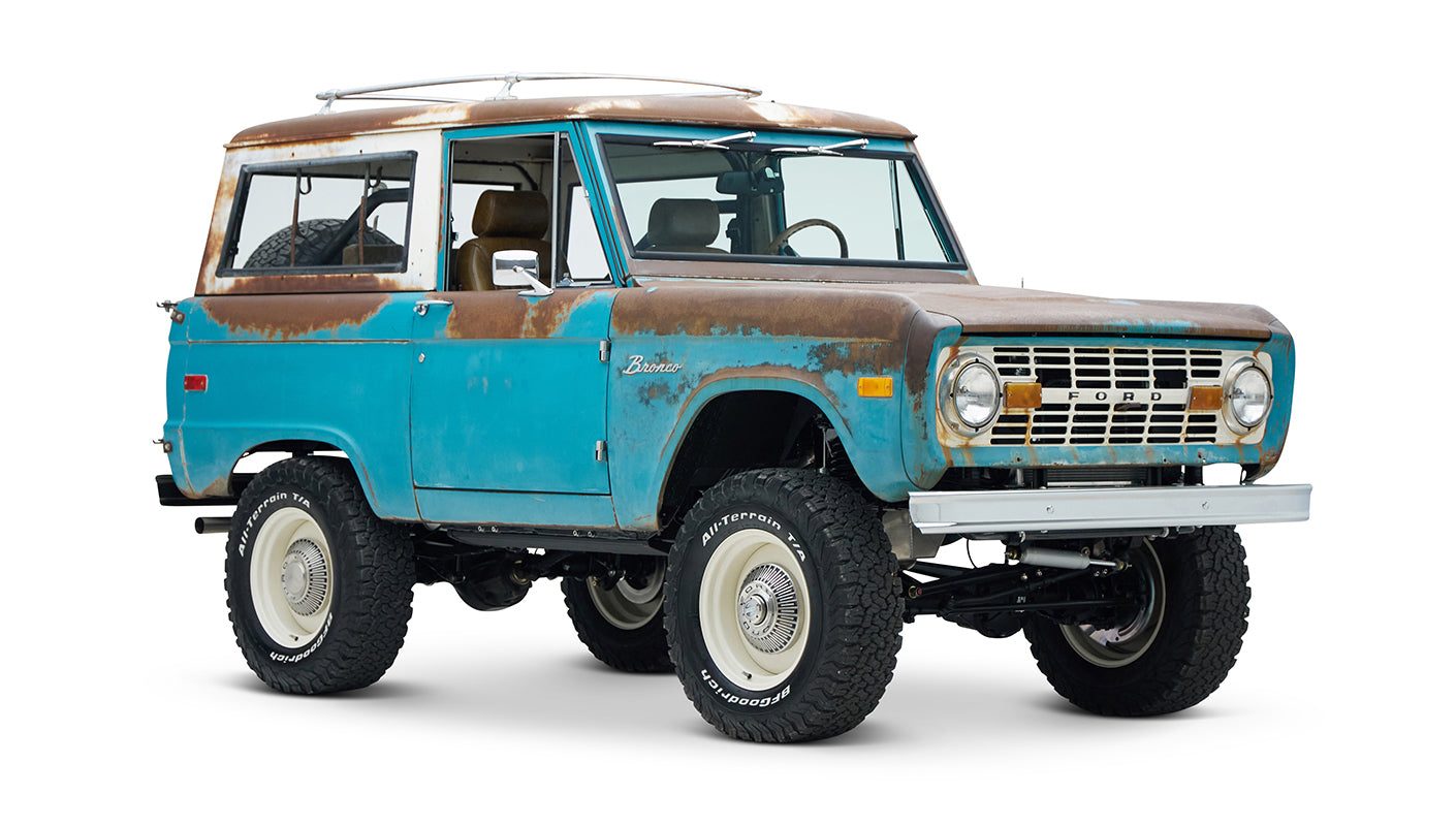 Classic Ford Bronco Ford Bronco 1973 Turquoise Patina Coyote Series series
