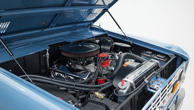 1974 classic ford bronco in stars & stripes blue with whiskey leather 302 motor