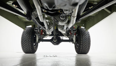 1976 classic ford bronco in boxwood green with ball glove leather underbody