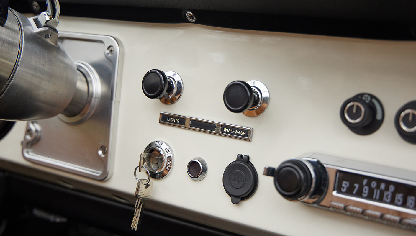 1976 classic ford bronco in boxwood green with ball glove leather dash
