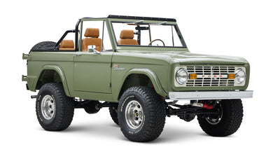 1976 classic ford bronco in boxwood green with ball glove leather front passenger