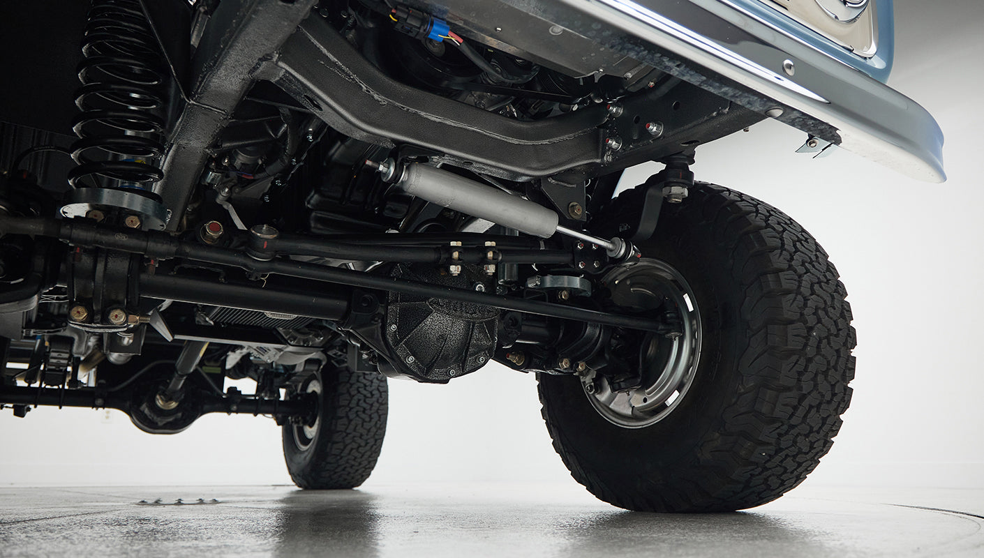 Classic Ford Bronco engine bay