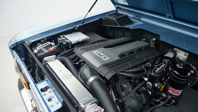 Classic Ford Bronco engine bay