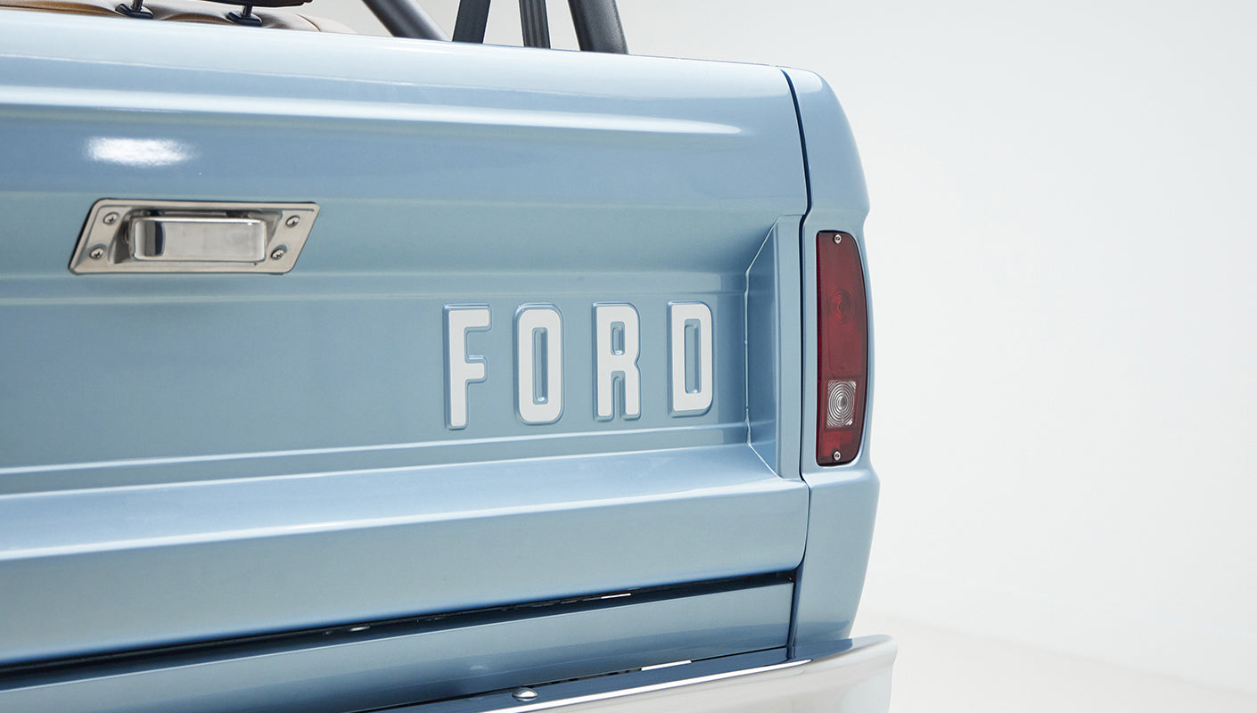 Classic Ford Bronco engine bay