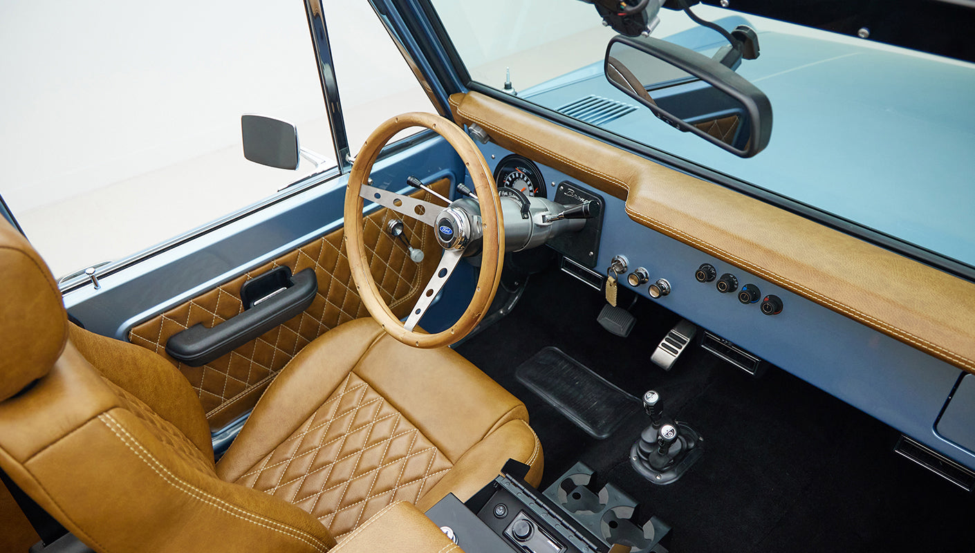 Classic Ford Bronco engine bay