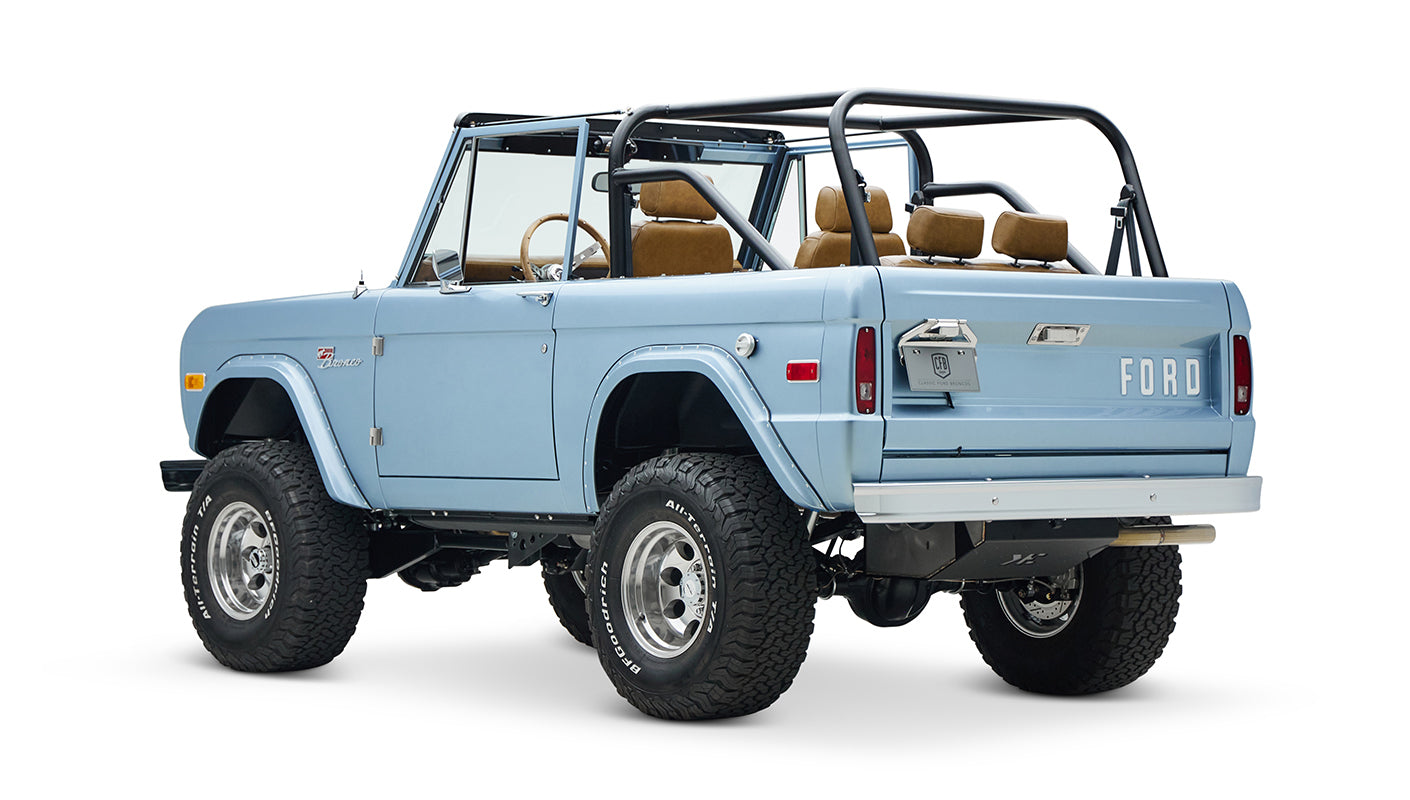 Classic Ford Bronco engine bay